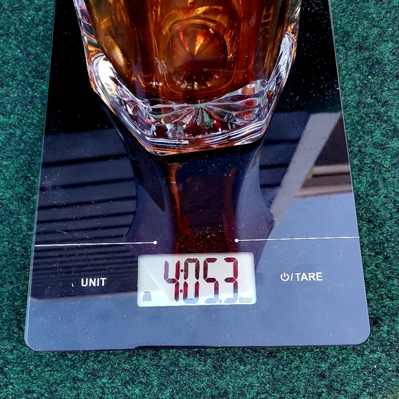 Hoosier Glass Ruby Red 10” Tall Glass Vase 6 Sided 4041 ~ Vintage 4lbs 5oz - Picture 12 of 13